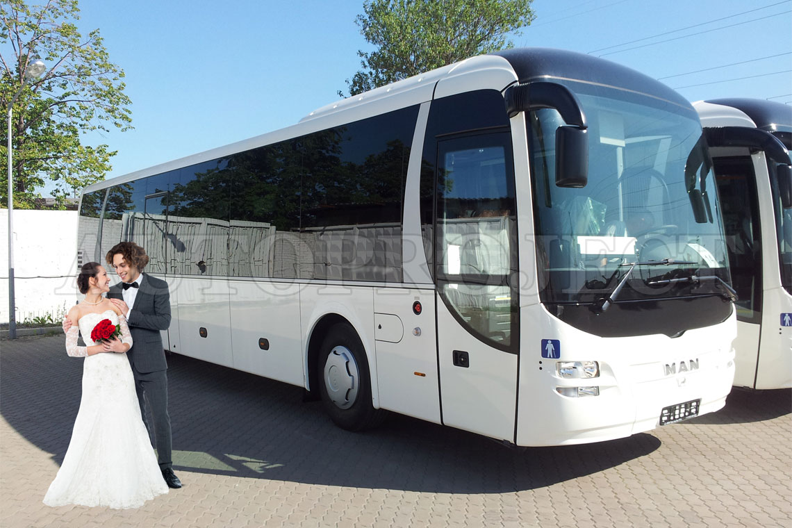 Аренда автобуса на свадьбу СПб | Свадебный транспорт в Санкт-Петербурге Autoproject